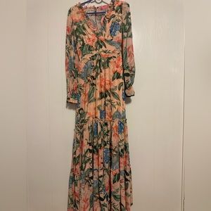 NWT Lillys Kloset maxi dress.  Size Small. Multi color
